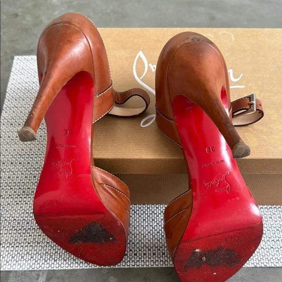 Christian Louboutin City 120 calf Marron - Picture 4 of 5